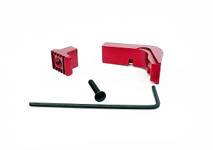 Glock 17/19 Mag Release - Aluminum-Red